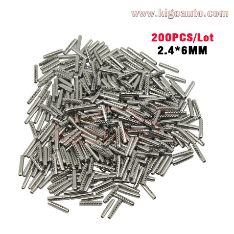 200pcs/box 1.7mm×8.1mm / 2.4mm×6.0mm / 1.6mm x 8.0mm Flip key pin for Hyundai Kia Ford VW Xhorse KEYDIY Flip Keys
