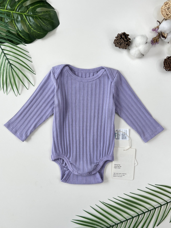 slip-on long sleeve baby onesie