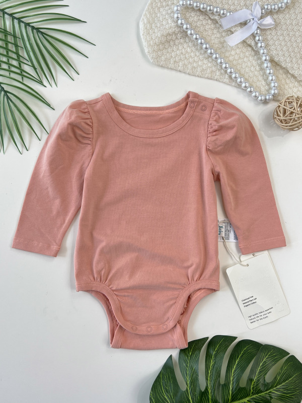 baby girl bubble long sleeve onesie