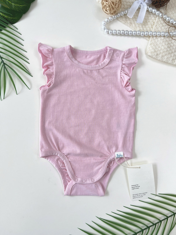 baby girl ruffle sleeve bodysuit