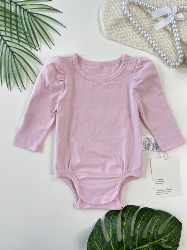 baby girl bubble long sleeve onesie