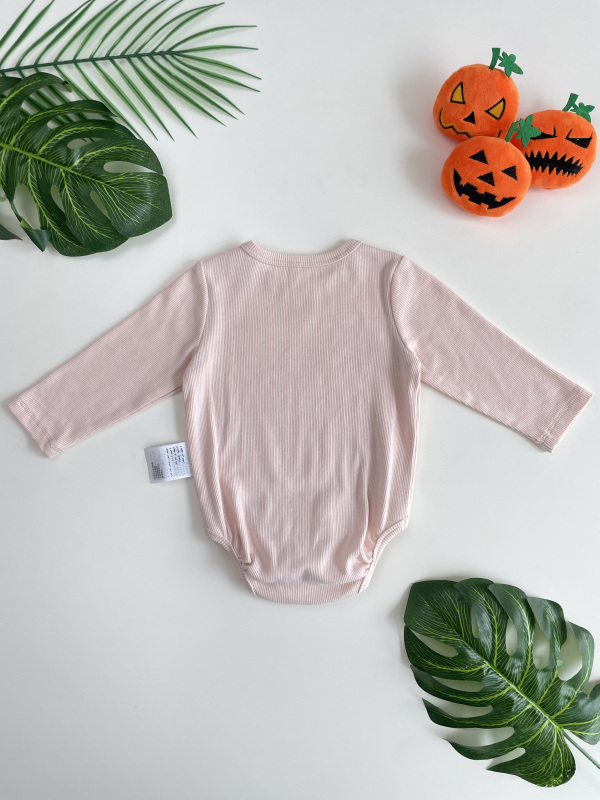 baby small pumkin halloween bodysuit