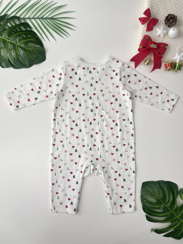 baby happy xmas long sleeve romper