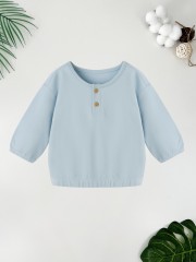 baby pull over drop shoulder sweatshirt