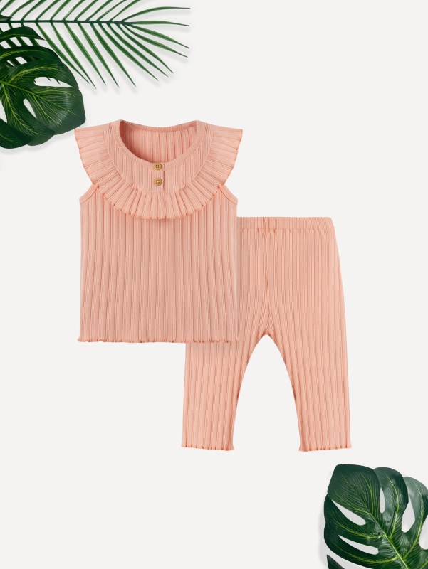 baby girl ribbed set