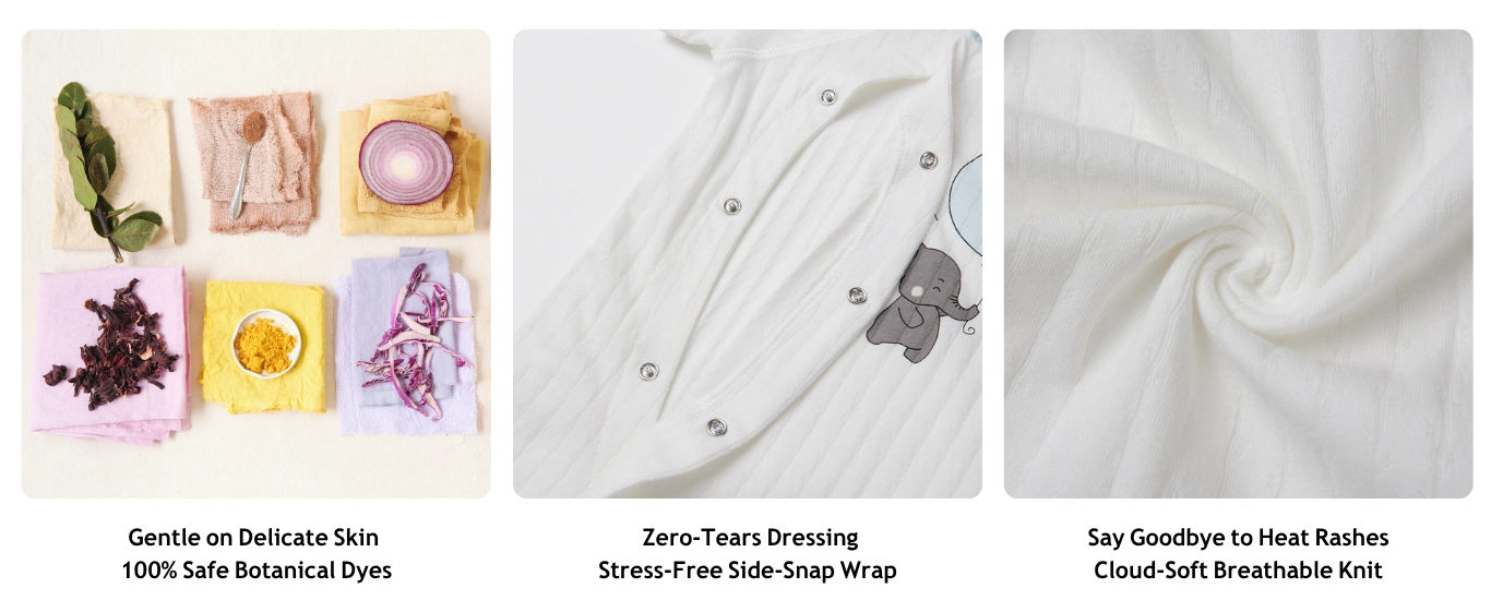 The technical advantage of Senseng side snap romper