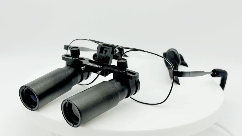 Flip Up Prismatic (Kepler) Loupes 3.0x-8.0x with Titanium Frames