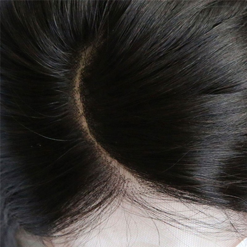New Pre Parted C Part Lace Frontal Silky Straight 13x4 Ear to Ear Lace Frontal closure with baby hair