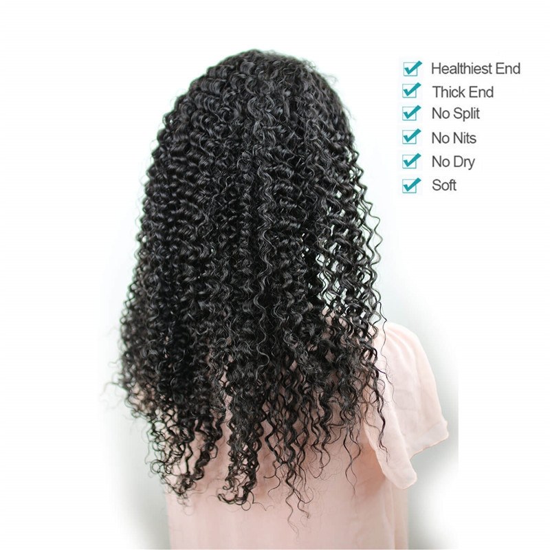 Eseewigs Kinky Curly Glueless Human Hair Wigs Brazilian Hair Lace Front Wigs For Black Women