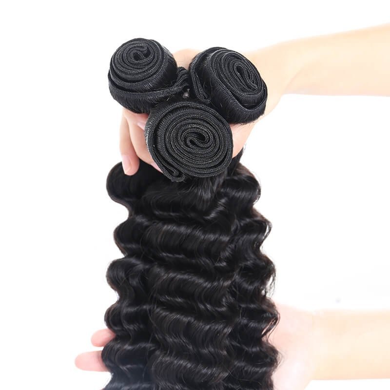Deep Wave Brazilian Hair 1 Pcs Brazilian Hair Weave Bundles 8A Honey Beauty Hair Products Curly Human Hair Extensions