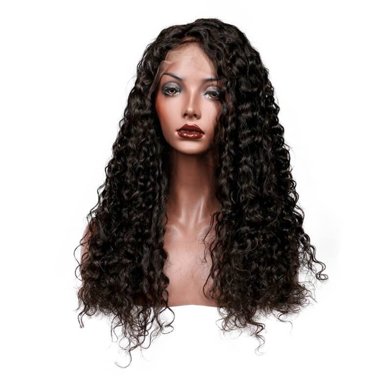 Lace Front Wig 180% Density Deep Wave Human Hair Wigs