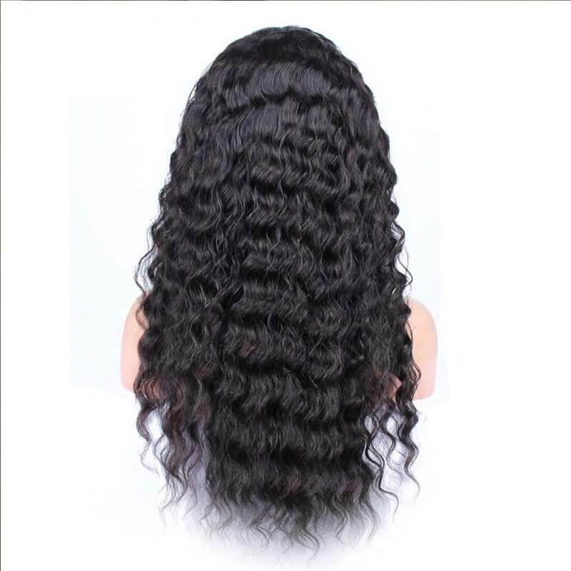 360 Circular Lace Wigs Deep Wave Full Lace Wigs 180% Density Brazilian Virgin Hair 100% Human Hair Wigs Natural Hair Line Wigs