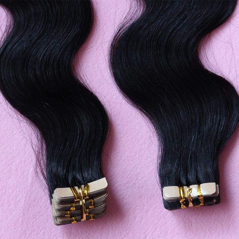 Tape Hair Extensions Virgin Brazilian Hair Tape In Hair Extension Body Wave Adhesive Tape Hair