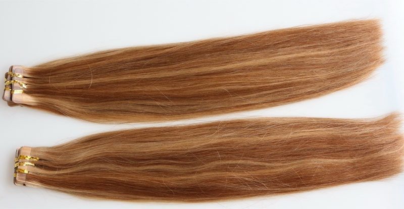 Hotsale Unprocessed Virgin Malaysian Hair Piano Color Tape In Hair Extensions Straight Adhesive Tape Hair 27/30 color