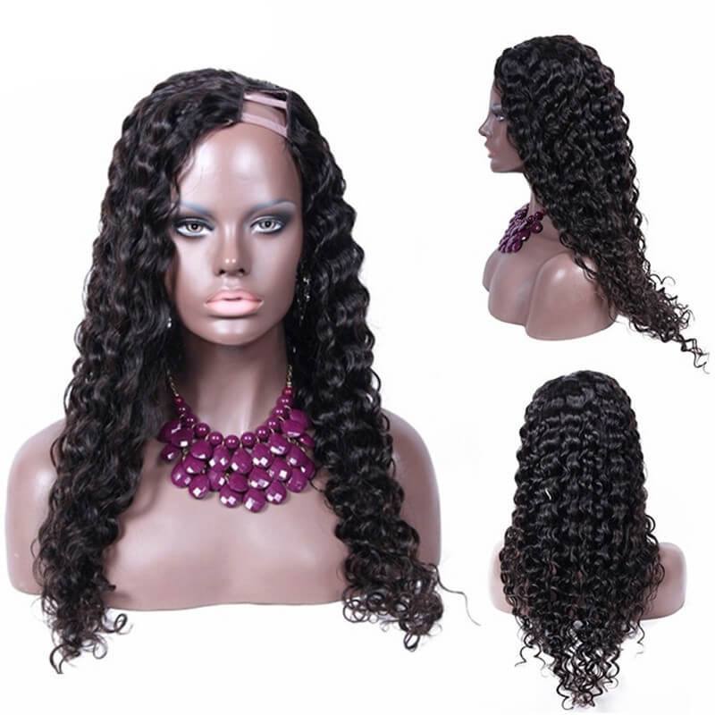 U Part Wigs For Sale Loose Wavy Brazilian Virgin Human Hair 8-24 in stock