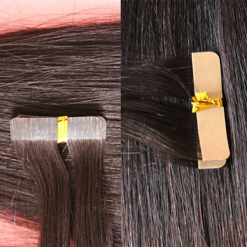 Tape In Hair Extension 100% European Hair Tape Hair Extension 40pcs 3cm Adhesive Tape Hair Weave