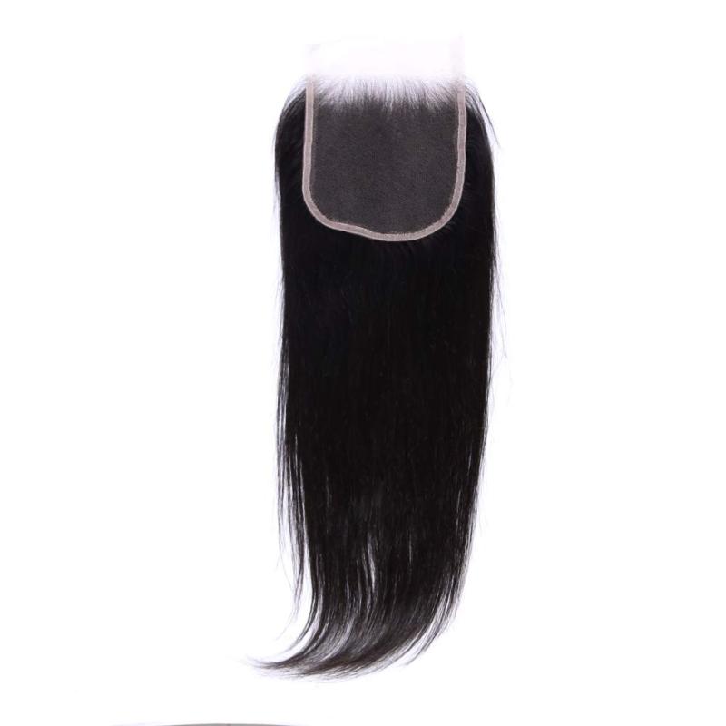 5X5 Transparent Invisible Hd Lace Thinner Lace Closure Malaysian Straight Wave Human Hair With Baby Hair Bleached Knots 10A Lace Top Closure