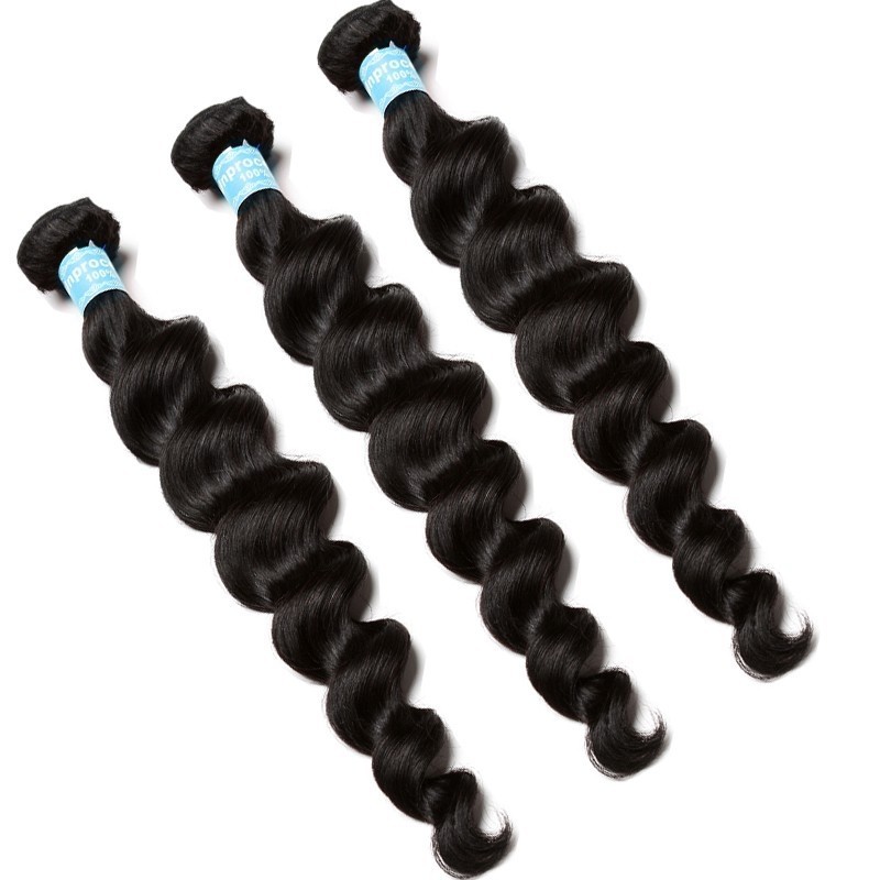 Loose Wave Brazilian Virgin Hair 1 Pcs Brazilian Hair Weave Bundles 8A Hair Products Curly Human Hair Extensions