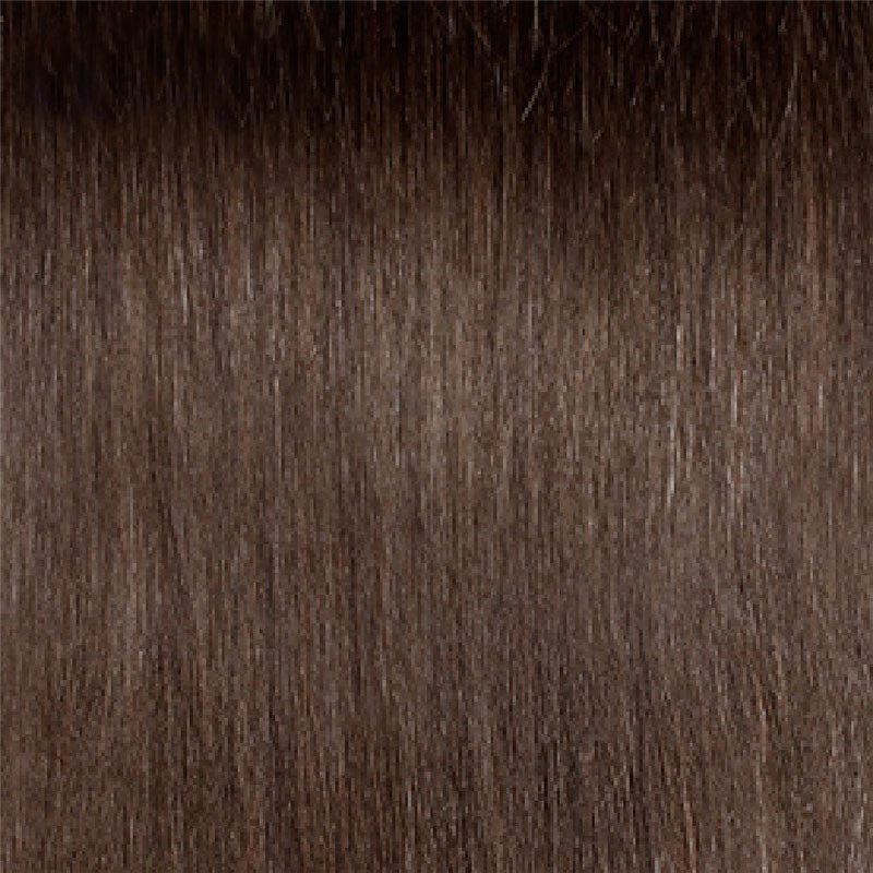 120g 10pcs Black Clip In Hair Extensions Silky Straight Brown Color Brazilian Human Hair
