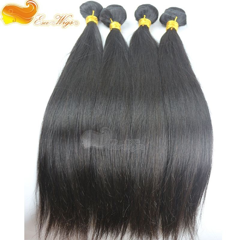 4pcs lot Hair Bundles 100% Brazilian Straight Virgin Unprocessed Hair Weft 100g/pc