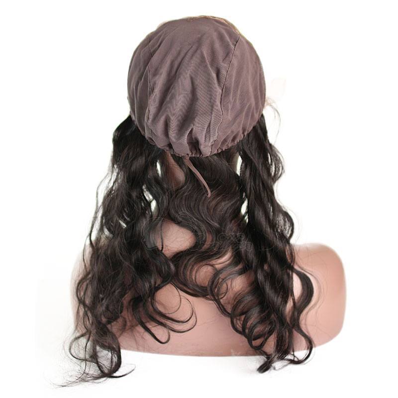 13x4 Body Wave Lace Frontal closure back With Stretch Cap For Making Wigs Virgin Brazilian Hair