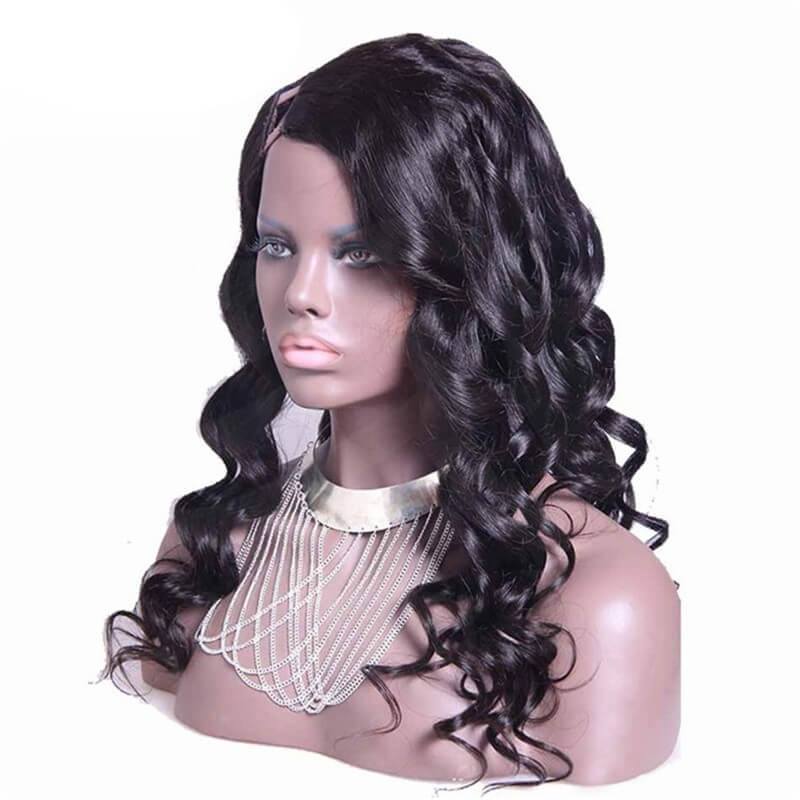 Body Wavy Burmese Virgin Human Hair Eva Wigs U Part Wigs Hairstyles 8-24 in stock