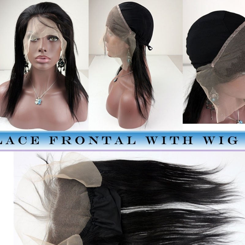 13x4 Straight Lace Frontal closure back With Stretch Cap For Making Wigs Virgin Brazilian Hair