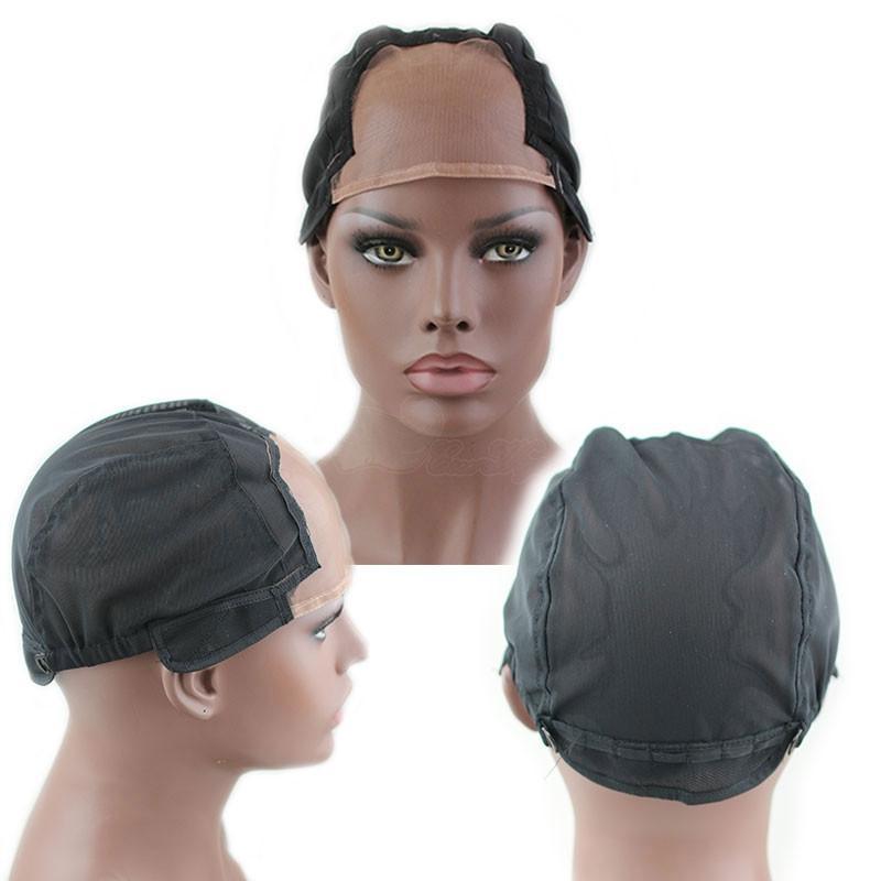 Glueless  Full Lace Wig Cap For Making Wigs Brown Or Black Color High Quality