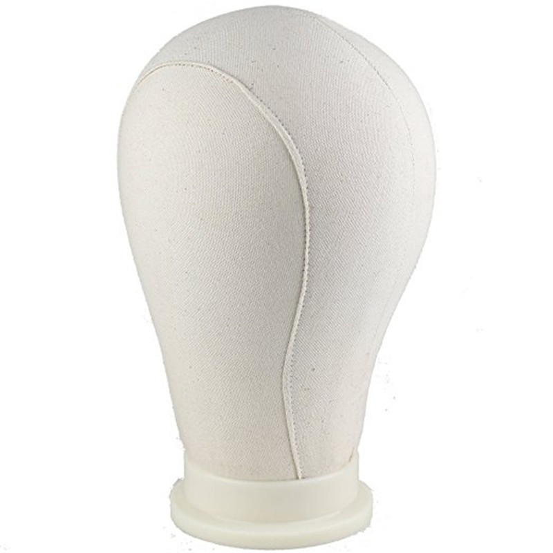 Water Repellant Canvas Wig Head for Wig Making Styling and Display Premium Quality Wig Stand