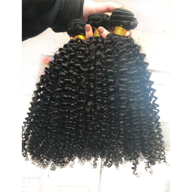 Wholesale Virgin Hair Vendors 3B3C Kinky Curly Hair Weave Bundles High Quality 12A Virgin Cuticle Aligned Human Hair Can Be Dyed