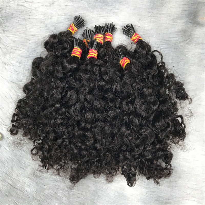 Wholesale Remy Hair Vendor Micro Links 100 Indian I Tip Human Hair Extensions