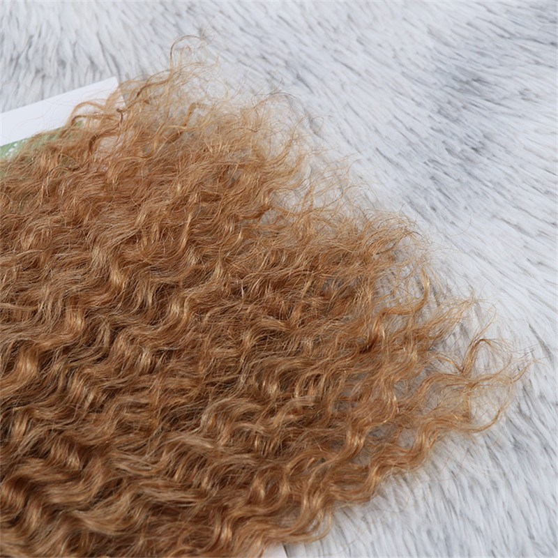 High Quality Double Drawn Kinky Curly Ombre Color Human Hair I Tips Hair Extensions