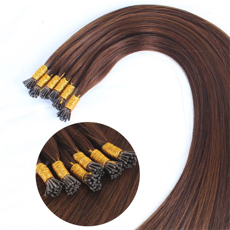 Wholesale Factory Price Remy 100% Raw Cuticle 18 20Inch Human Hair Pre-Bonded Kinky Brazilian Hair I-Tip