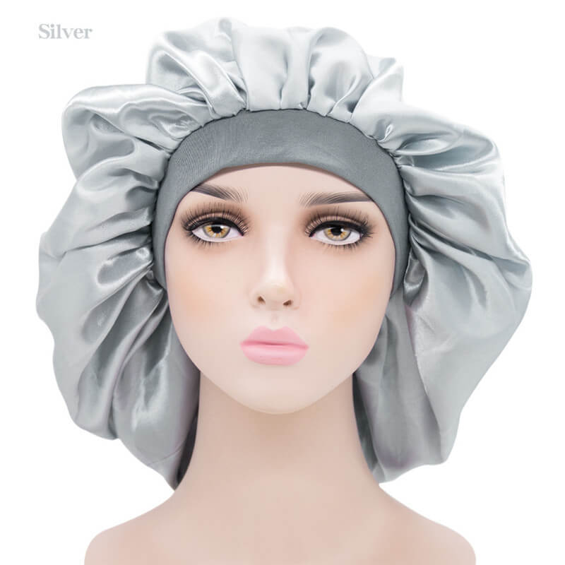 Newly Women's Satin Solid Sleeping Hat Night Sleep Cap Hair Care Bonnet Nightcap For Women Men Unisex Cap bonnet de nuit