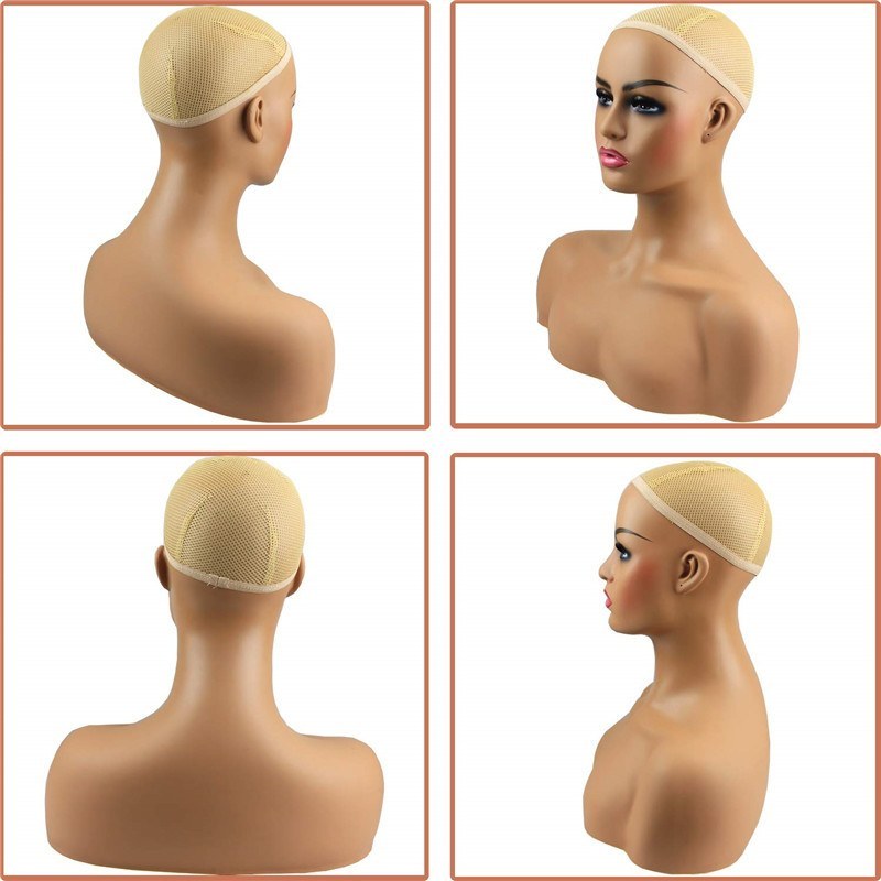 Ship From US! Mannequin Human Hair Wig Stand Mannequin Head Mannequin Head With Shoulders