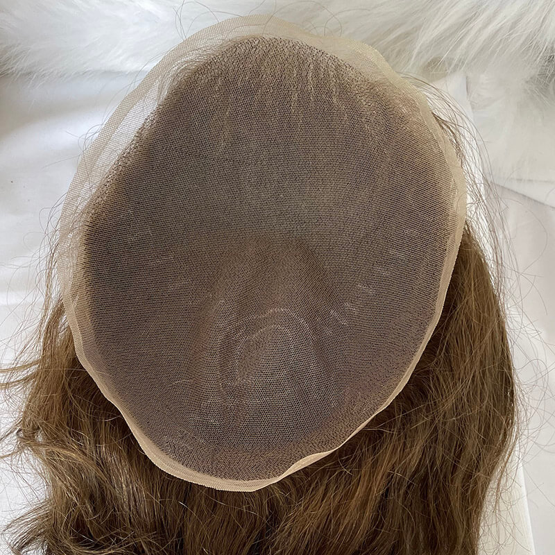 Eseewigs Toupee for Men, 100% Real Human Hair French Lace Hair Replacement System for Men