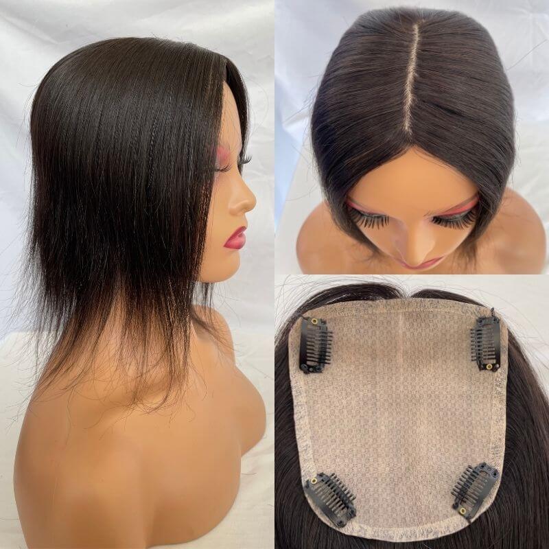 Toupee For Women Silk Base Real Human Hair Remy Human Hair Replacement