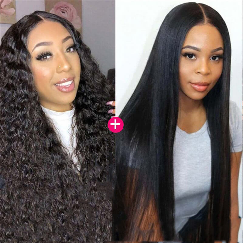 Pay 1 Get 2! Eseewigs Water Wave U Part Wigs And Straight U Part Wigs Pay One Wig Get Two Wigs Ship In 1 Package