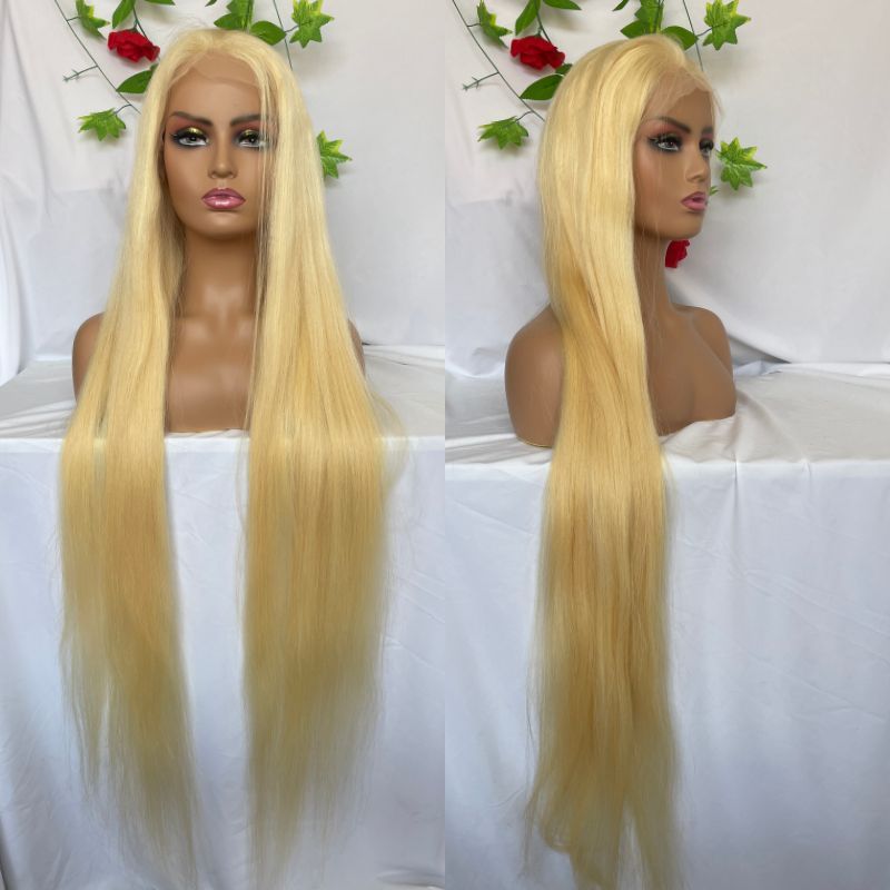 13x6 Lace Wigs 44 Inch Silk Straight Human Hair Lace Frontal Wig Bone Straight  Human Hair Wigs long hair wigs for women