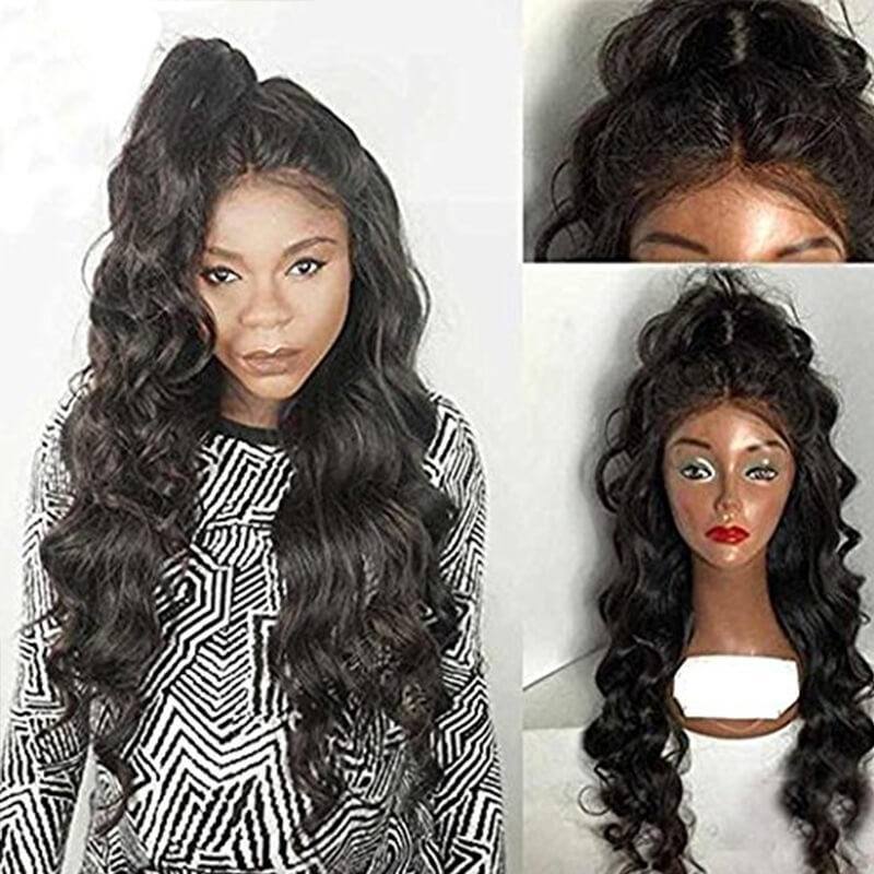 360 Circular Lace Wigs 180% Density Loose Wave 100% Human Hair Brazilian Virgin Hair Full Lace Wigs Natural Hair Line Wigs