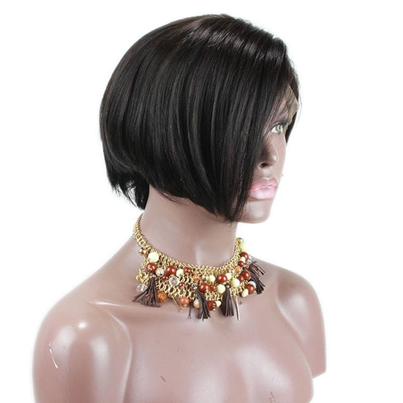 Side Part Bob Lace Front Wigs Beautiful Human Hair For Black Women Brazilian Human Hair