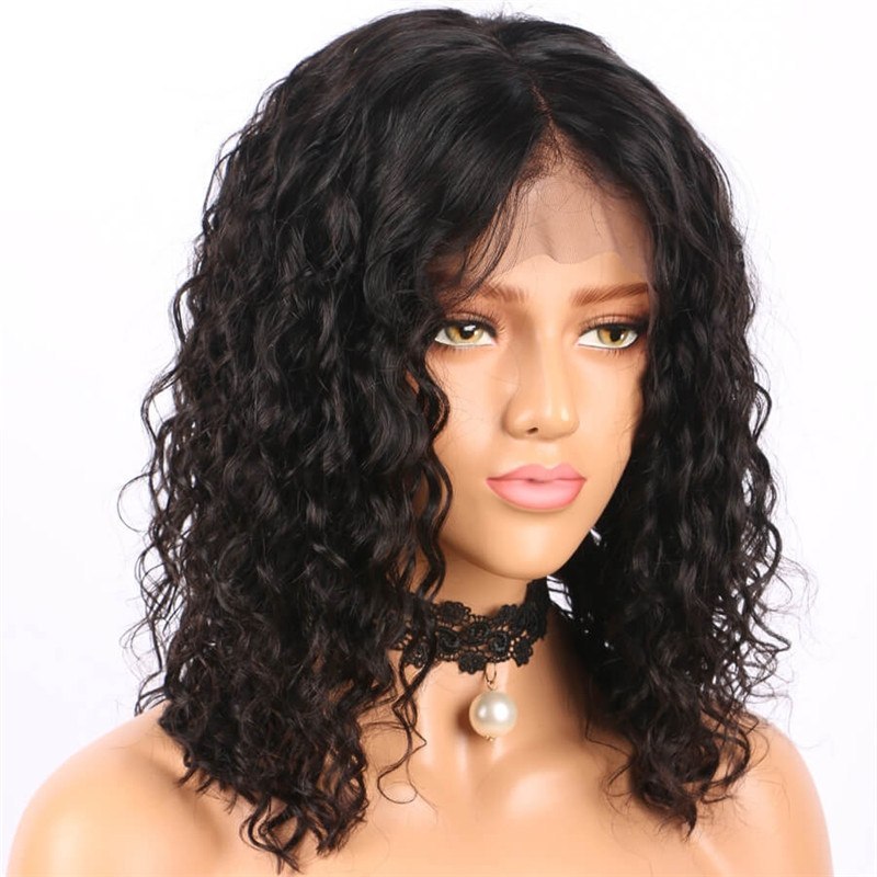 300% High Density Human Wigs with Baby Hair for Black Women Natural Hair Line