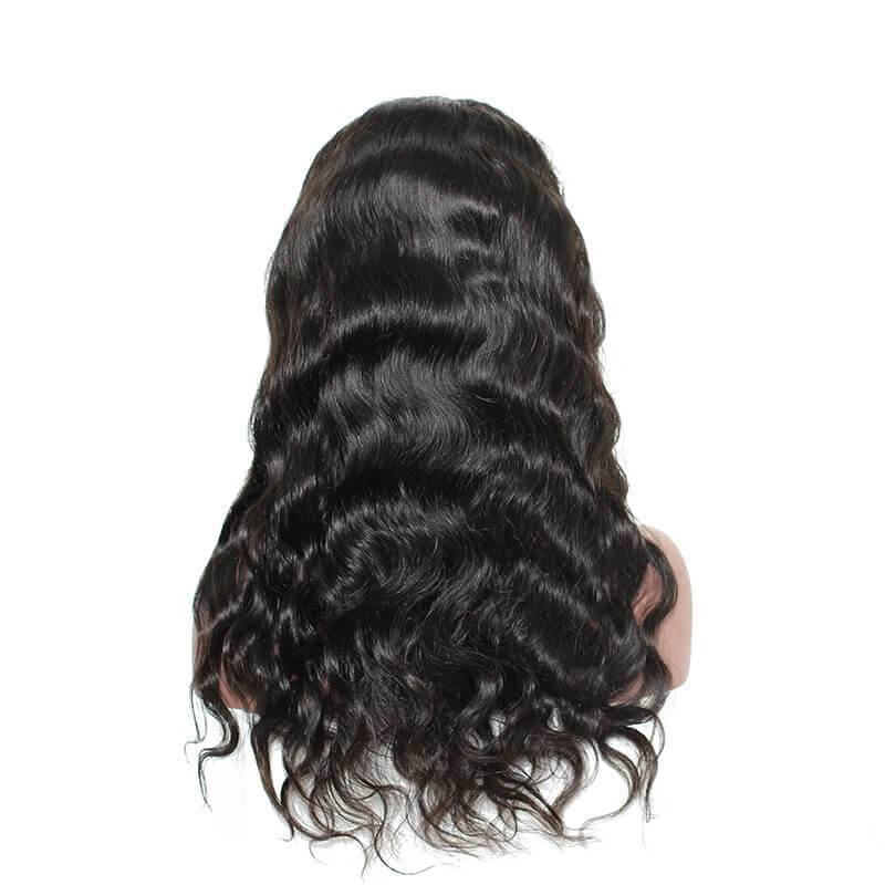 300% Density Malaysian Hair Body wave  human Hair Wigs Glueless Lace Front Wigs