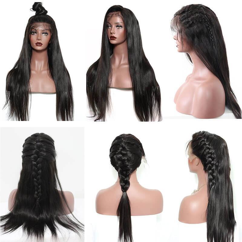 300% Density Wigs Pre-Plucked  Human Hair Wigs Lace Front Wigs Black Women with Baby Hair