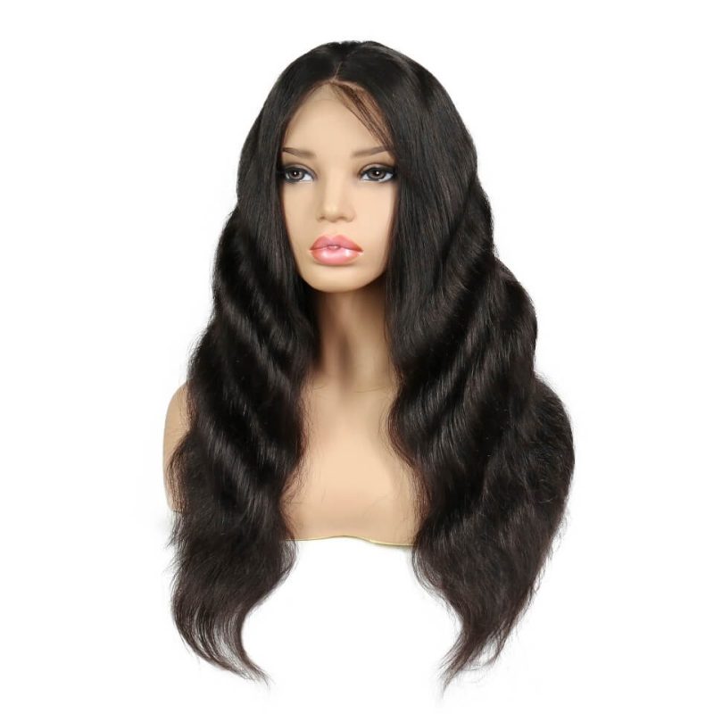 300% Density Wigs Body Wave Pre-Plucked Human Hair Wigs Glueless  Wigs Natural Hair Line