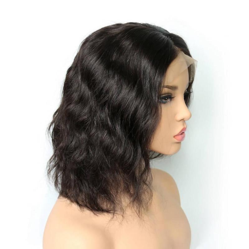 Haircut Short Bob Wigs For Women Peruvian Human Hair Glueless lace Front Human Hair Wigs Lace Front Wigs