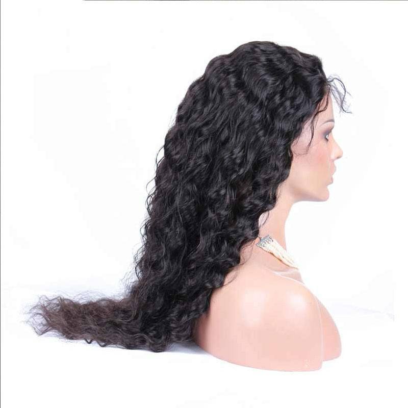 360 Circular Lace Wigs Deep Wave Full Lace Wigs 180% Density Brazilian Virgin Hair 100% Human Hair Wigs Natural Hair Line Wigs