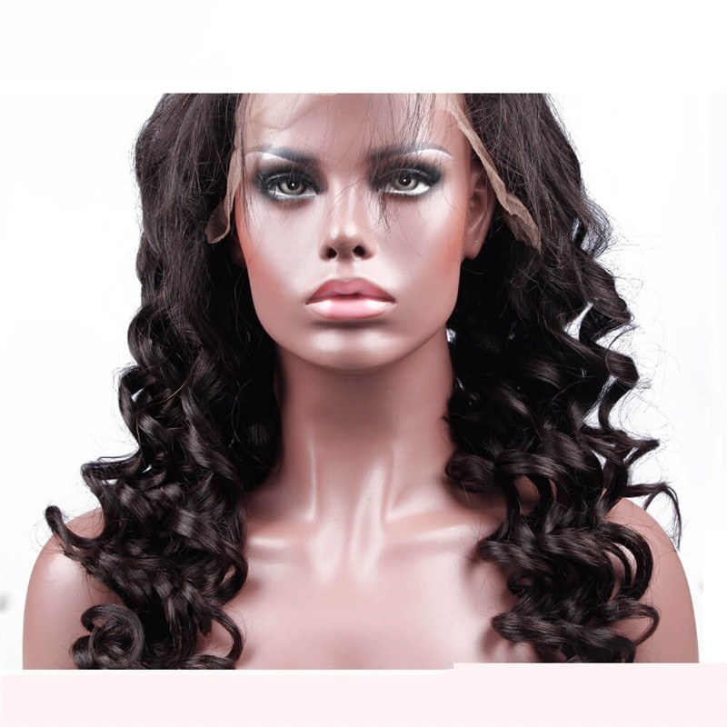 360 Lace Wigs Brazilian Full Lace Wigs Loose Wave 180 Density for Black Women Human Hair Wigs