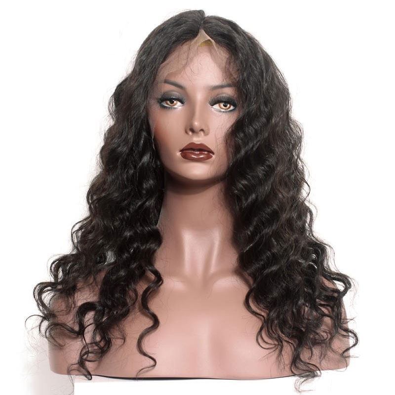 360 Lace Wigs 180% Density Full Lace Wigs Loose Wave 360 Circular Lace Human Hair Wigs