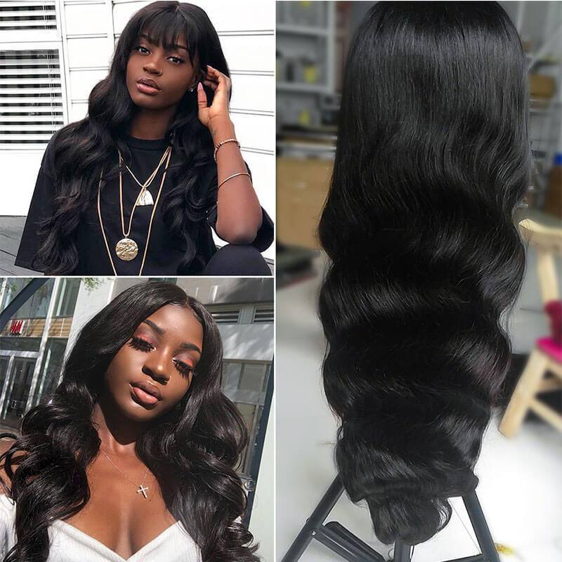 360 Lace Frontal Wig Body Wave Brazilian Remy Human Hair Wigs With Baby Hair For Women Pre Plucked Bleached Knots